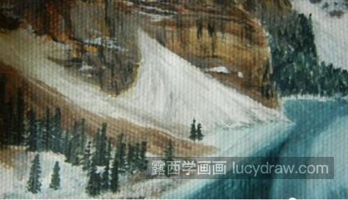 雪山湖泊怎么画？水粉画法是什么？