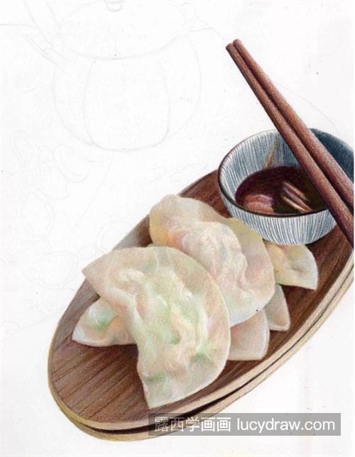 饺子怎么画具体的彩铅画法是什么