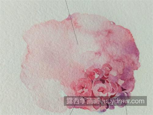 粉色绣球花怎么画？紫阳花的画法是什么？