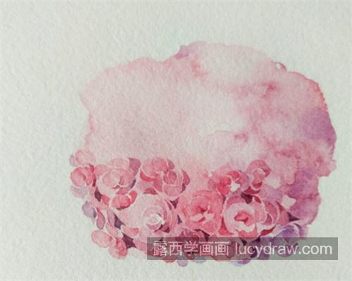 粉色绣球花怎么画？紫阳花的画法是什么？