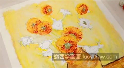 向日葵怎么画？太阳花的油画教程是什么？
