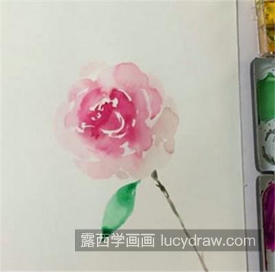 玫瑰花怎么画？简单的水彩画法是什么？