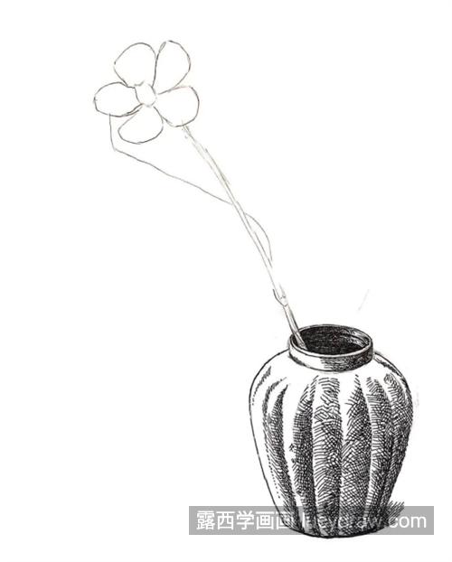 一朵小花怎么画？超级简单的钢笔画教程分享