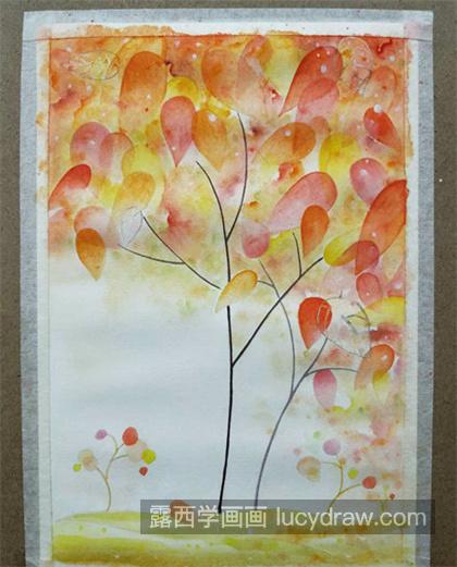 浪漫秋叶怎么画？树叶的绘画教程是什么？