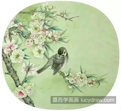 桃花鸟儿怎么画？详细的绘画过程是什么？