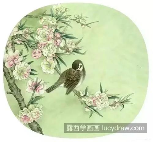 桃花鸟儿怎么画？详细的绘画过程是什么？