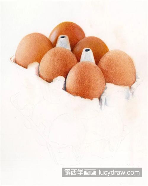 鸡蛋怎么画？教你画两筐鸡蛋