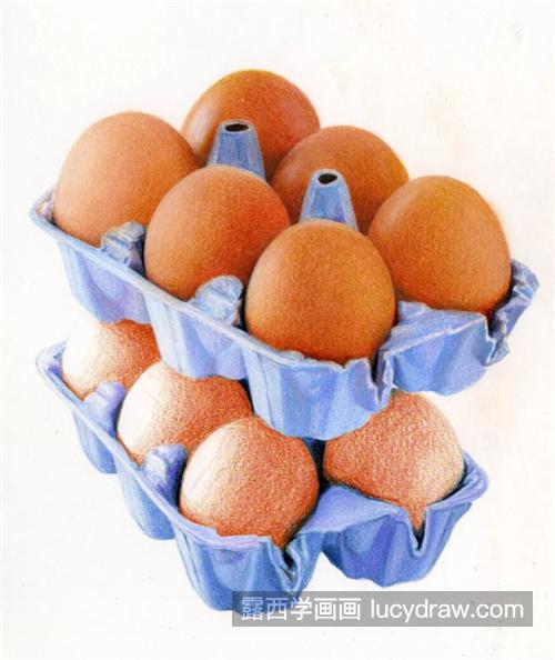 鸡蛋怎么画？教你画两筐鸡蛋