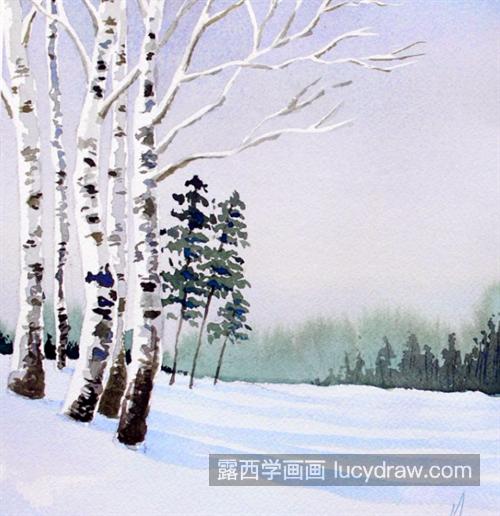 雪景怎么画？有哪些绘画步骤？