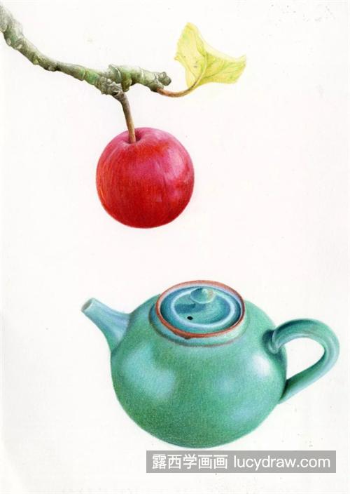 苹果和茶壶怎么画？有哪些绘画步骤？