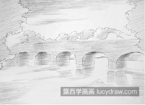石拱桥怎么画？简单的素描画法是什么？