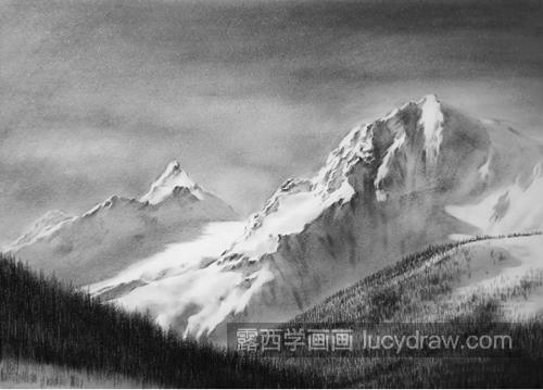 雪山怎么画？简单的素描画法是什么？