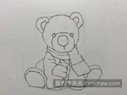 布偶熊怎么画？详细的绘画过程是什么？