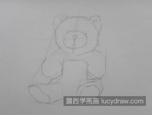泰迪熊怎么画