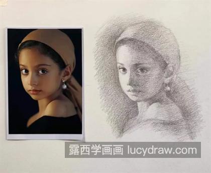 戴珍珠耳环的少女怎么画？有哪些素描绘画步骤？