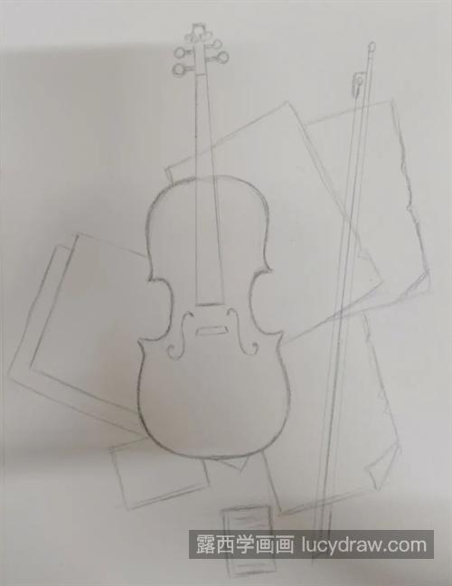 小提琴怎么画？绘画流程是什么？
