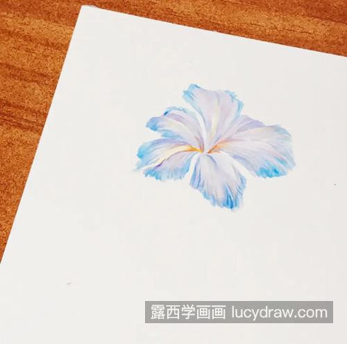 蓝色小花朵怎么画？绘画要点是什么？