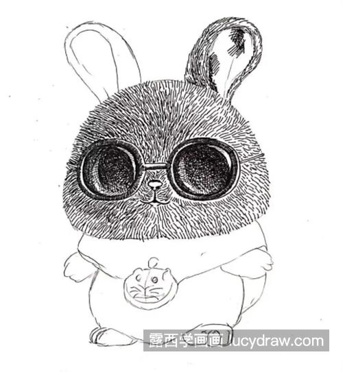 戴眼镜的兔子怎么画？钢笔画教程是什么？