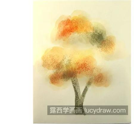 秋天的树怎么画？如何画浪漫的色彩？