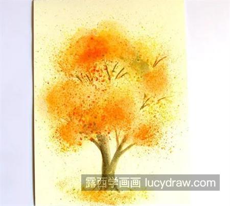 秋天的树怎么画？如何画浪漫的色彩？