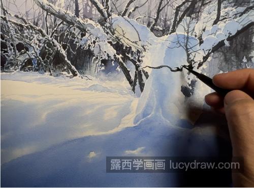 雪景怎么画？如何画的逼真透亮？
