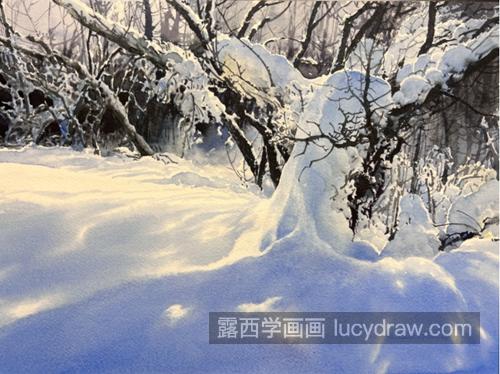雪景怎么画？如何画的逼真透亮？