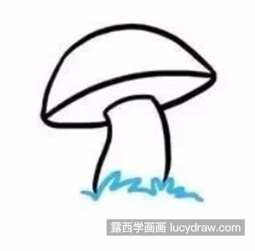 带颜色的蘑菇简笔画教程 可爱的彩色蘑菇怎么画
