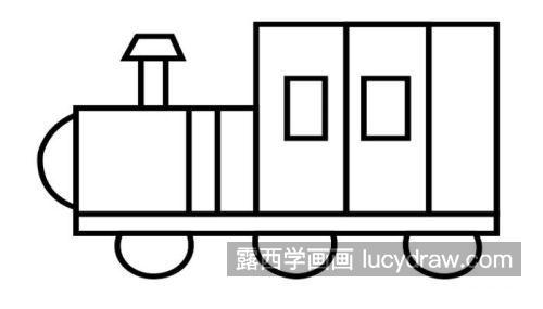 彩色儿童火车简笔画教程 可爱简单的火车怎么画