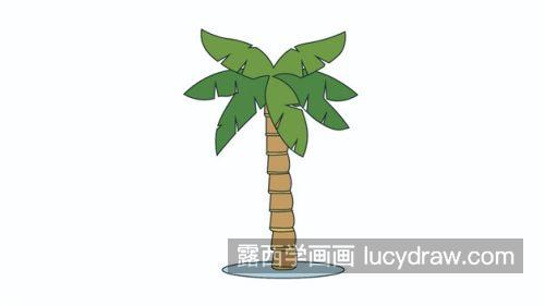 简单又好看的椰子树怎么画 简单的椰子树简笔画教程