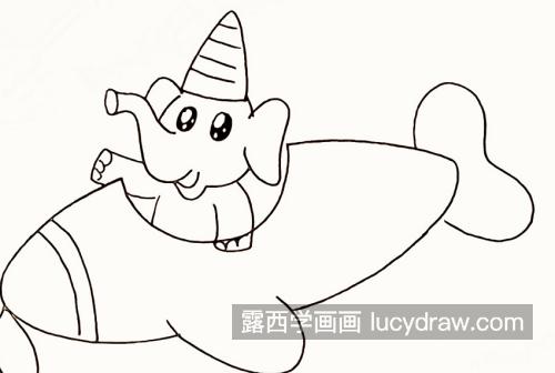 可爱彩色大象简笔画怎么画 可爱漂亮的大象绘画教程