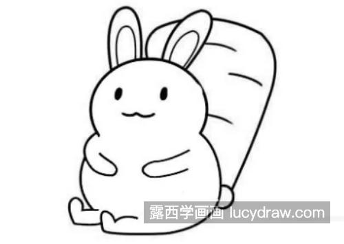 彩色可爱小兔子怎么画 简单Q版小兔子绘画教程