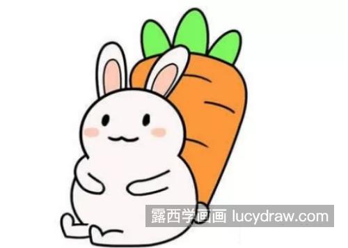 彩色可爱小兔子怎么画 简单Q版小兔子绘画教程