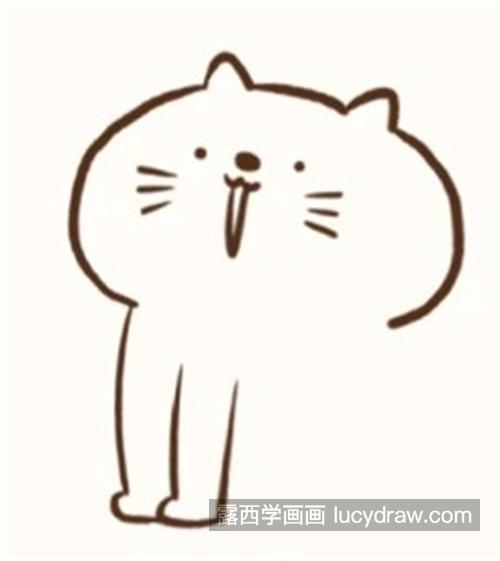 漂亮呆萌的猫咪怎么画 可爱简单的猫咪简笔画教程