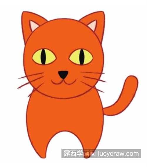 可爱彩色小猫Q版怎么画好看 漂亮小猫咪简笔画教程