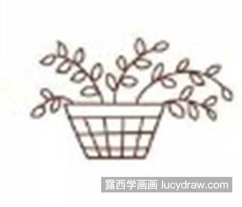 花盆简笔画怎样画简单又好看 漂亮花盆的简笔画教程