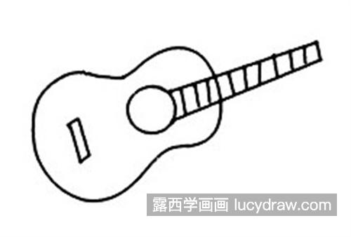 带颜色的吉他简笔画教程 简笔画吉他怎么画好看