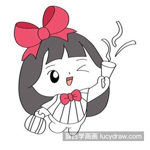 漂亮的小女孩怎么画好看 简单漂亮的q版小女孩