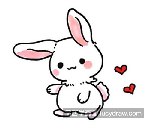 卡通小兔子简笔画 超萌可爱的小兔子怎么画（1）