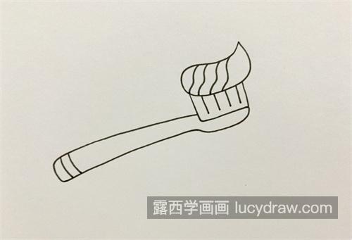 牙刷简笔画怎么画简单又好看 可爱的牙膏和牙刷怎么画