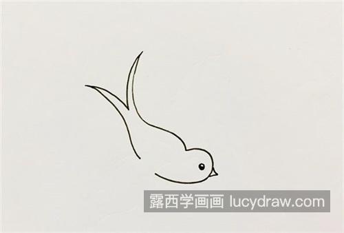 简单唯美的小燕子绘画教程带图 可爱漂亮的小燕子简笔画怎么画