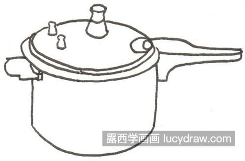 彩色高压锅简单又快速的简笔画教程 彩色高压锅简笔画怎么画