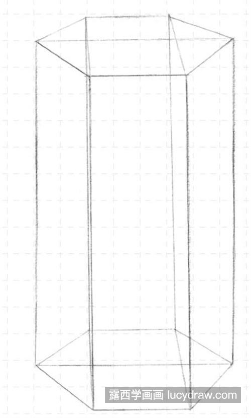 素描六棱柱的方法和技巧 入门级素描六棱柱教程