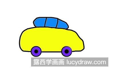 简单又帅气的小汽车简笔画教程 漂亮的彩色小汽车怎么画好看