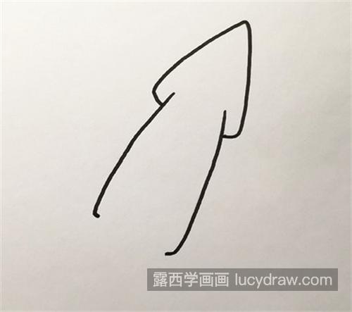 海底的乌贼简笔画怎么画简单 超级简单的海底乌贼简笔画教程