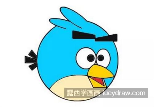彩色的愤怒小鸟怎么会 简笔画怎么画愤怒的小鸟