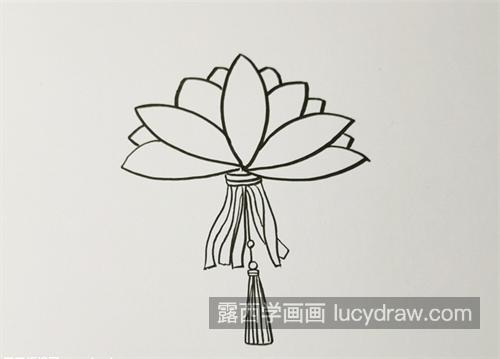 非常好看又漂亮的花灯简笔画教程 可爱好看的花灯简笔画怎么画