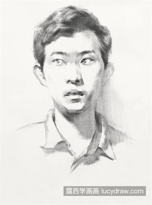 素描男青年步骤及解析 保姆级素描男青年教程