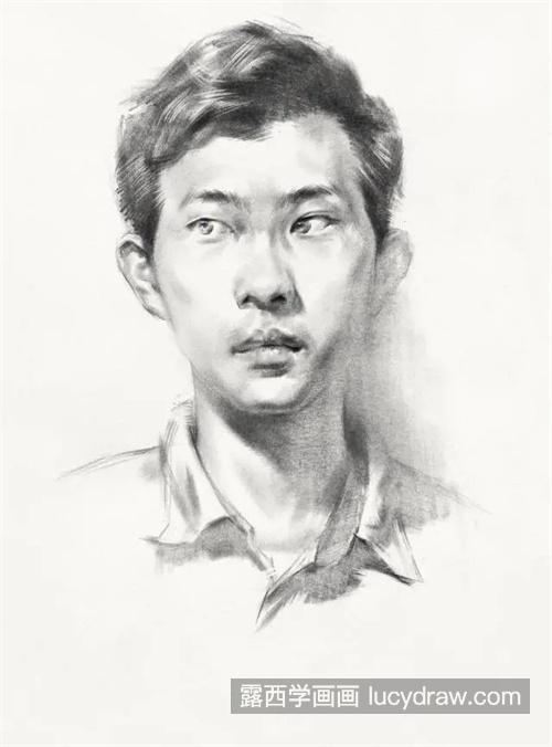 素描男青年步骤及解析 保姆级素描男青年教程