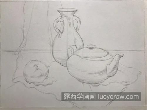 好看的静物素描如何绘制 简单的素描静物组合教程