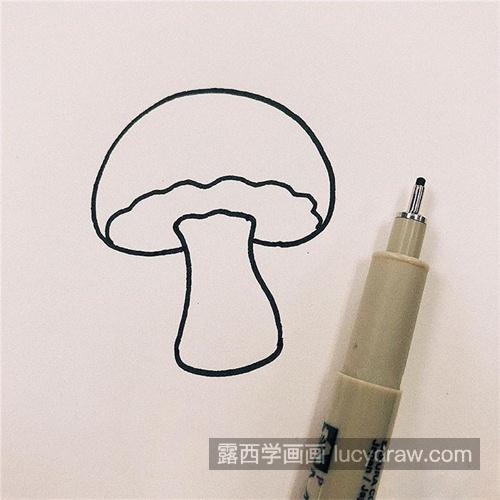 可爱漂亮的小蘑菇简笔画教程 简单好看的小蘑菇简笔画怎么画